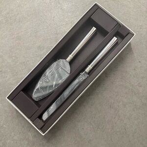 Vera Wang for Wedgewood With Love Silverplate Knife & Server Set NWT in Box